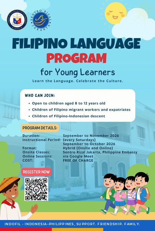 Philippine Embassy in Jakarta Launches Filipino Language Program for Young Learners